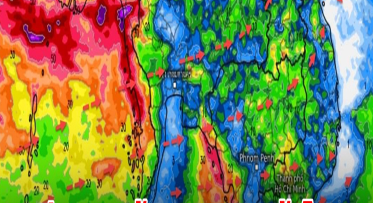 เปิดภาพเส้นทางมรสุมเข้าไทย พื้นที่เสี่ยงเจอฝนตกหนัก เตรียมรับมือ!