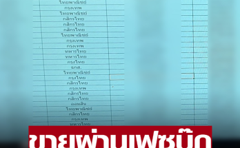 ตำรวจไซเบอร์ บุกจับขายข้อมูลส่วนบุคคล 1 ล้านรายชื่อ เลขบัญชีธนาคาร-เบอร์โทร มีครบ