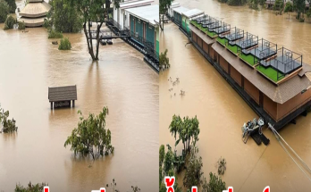 เปิดภาพน้ำท่วมรีสอร์ท บ้านพักในพื้นที่อำเภอไทรโยค