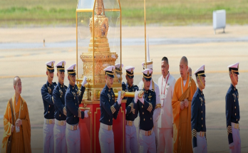 เลขมงคล อัญเชิญพระบรมสารีริกธาตุ (พระเขี้ยวแก้ว) จากจีน ประดิษฐานที่ไทย