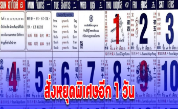 ประกาศแล้ว ครม. สั่งหยุดพิเศษอีก 1 วัน เปิดวันหยุดเดือนพฤษภาคม 2568
